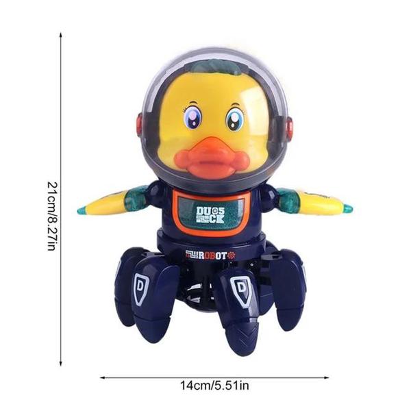 Imagem de Brinquedo Pato Aranha Astronauta Musical á Pilha com Luzes e Sons