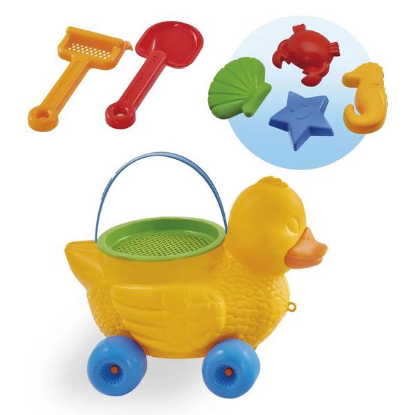 Imagem de Brinquedo Pato Balde de Praia com Acessórios Beach Play