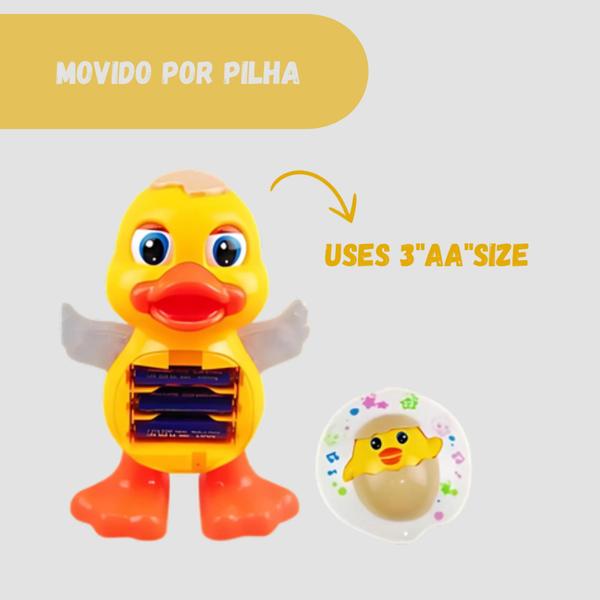 Imagem de Brinquedo Pato Dançante Musical com Luz Infantil