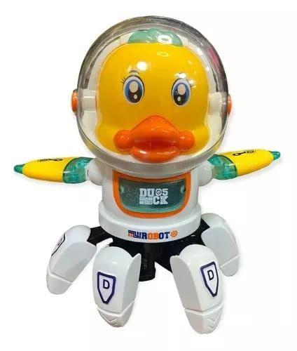Brinquedo Pato Espacial Robô Musical Luz Colorida Astronauta - toys Imagem de Brinquedo Pato Espacial Robô Musical Luz Colorida Astronauta