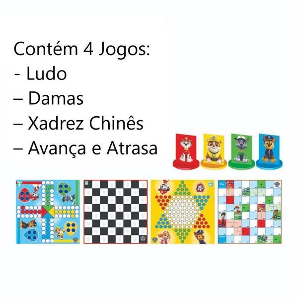 Imagem de Brinquedo Patrulha Canina Com 4 Jogos Clássicos Paw Patrol