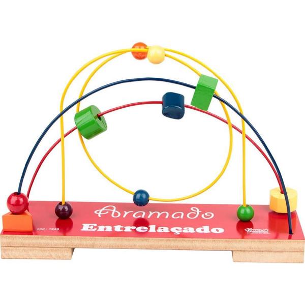 Imagem de Brinquedo Pedagogico Aramado Entrelacado 11PECAS