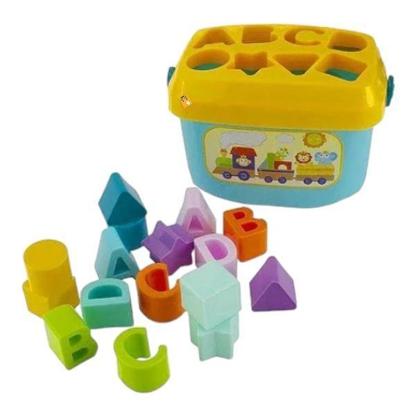 Imagem de Brinquedo Pedagógico Balde Encaixa Bloco Baby Tudo Bebê Etitoys