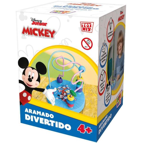 Imagem de Brinquedo Pedagógico de Madeira Mickey Aramado Sobe e Desce