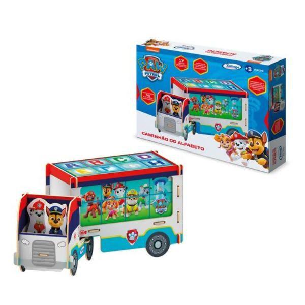 Brinquedo Pedagógico Educativo Em Madeira Caminhão Do Alfabeto ABC Patrulha Canina - Xalingo Imagem de Brinquedo Pedagógico Educativo Em Madeira Caminhão Do Alfabeto ABC Patrulha Canina - Xalingo