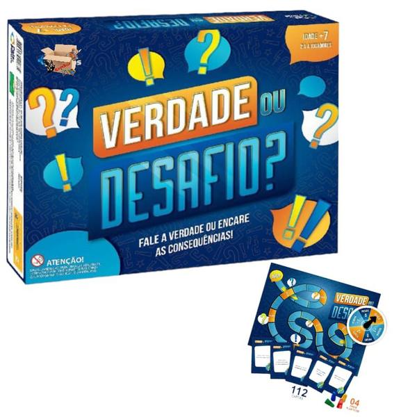 Imagem de Brinquedo Pedagógico Educativo Jogo De Tabuleiro Verdade Ou Desafio