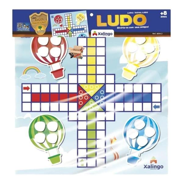 Imagem de Brinquedo Pedagógico Em Madeira Jogo De Tabuleiro Ludo