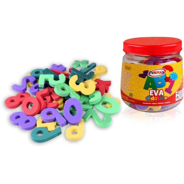 Imagem de Brinquedo Pedagogico EVA PQ Numeros 5MM 5X3CM 105PCS