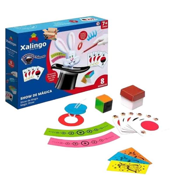 Imagem de Brinquedo Pedagógico Kit de Jogo Mágica Com 8 Super Truques - Xalingo