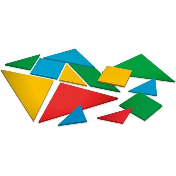 Imagem de Brinquedo Pedagogico Tangram 28PCS