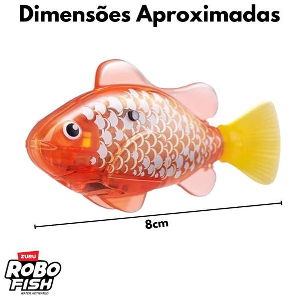 Imagem de Brinquedo Peixe Robo Alive Zuru Robo Fish Laranja F0084-8G - Fun