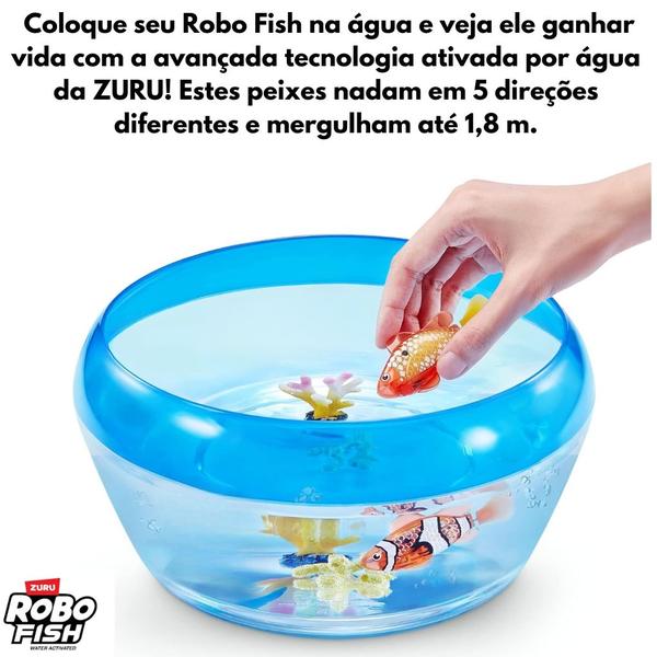 Imagem de Brinquedo Peixe Robo Alive Zuru Robo Fish Laranja F0084-8G - Fun