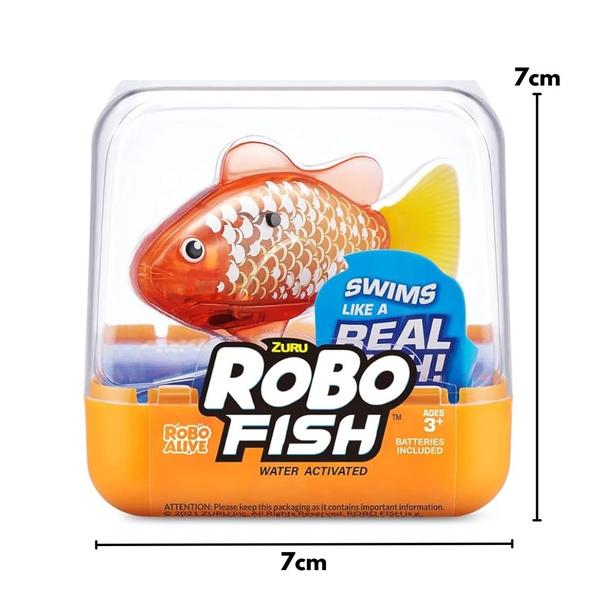 Imagem de Brinquedo Peixe Robo Alive Zuru Robo Fish Laranja F0084-8G - Fun