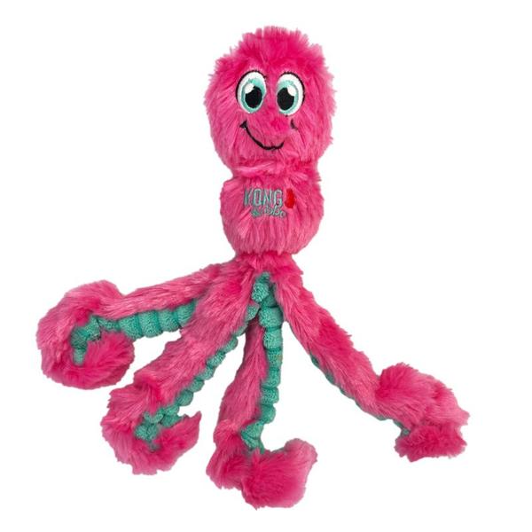 Imagem de Brinquedo Pelúcia Kong Wubba Octopus Polvo Rosa Para Cães Grande