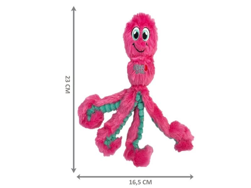 Imagem de Brinquedo Pelúcia Kong Wubba Octopus Polvo Rosa Para Cães Pequeno