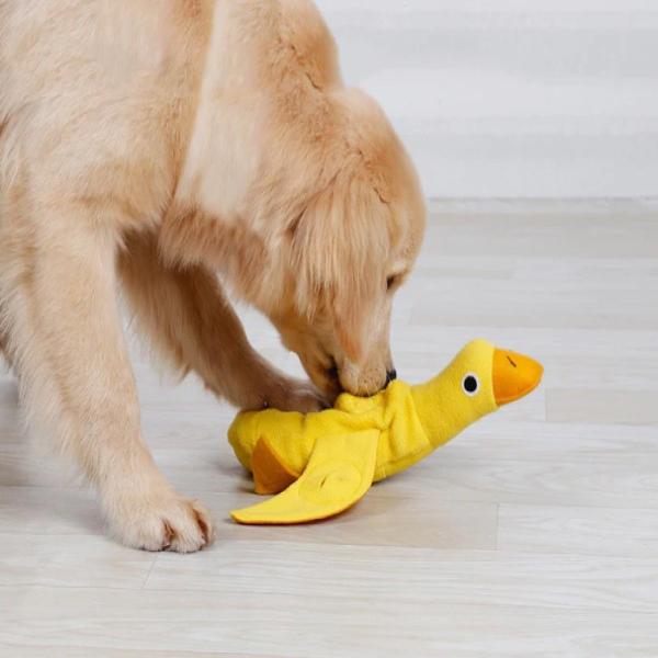 Imagem de Brinquedo Pelúcia Para Cachorros Pet Pato Com Som Grande