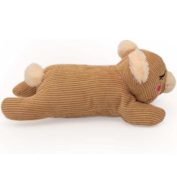 Imagem de Brinquedo Pelúcia Snooziez ZippyPaws Com Apito Silencioso Para Cães e Gatos - Urso