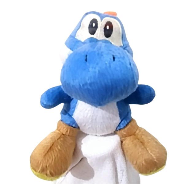 Imagem de Brinquedo Pelucia Yoshi Azul 30cm Turma do Mario Antialergico Bordado