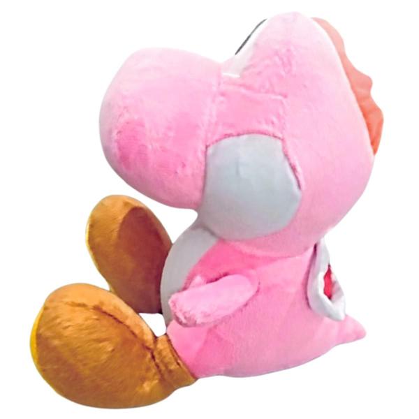 Imagem de Brinquedo Pelucia Yoshi Rosa 30cm Turma do Mario Antialergico Bordado