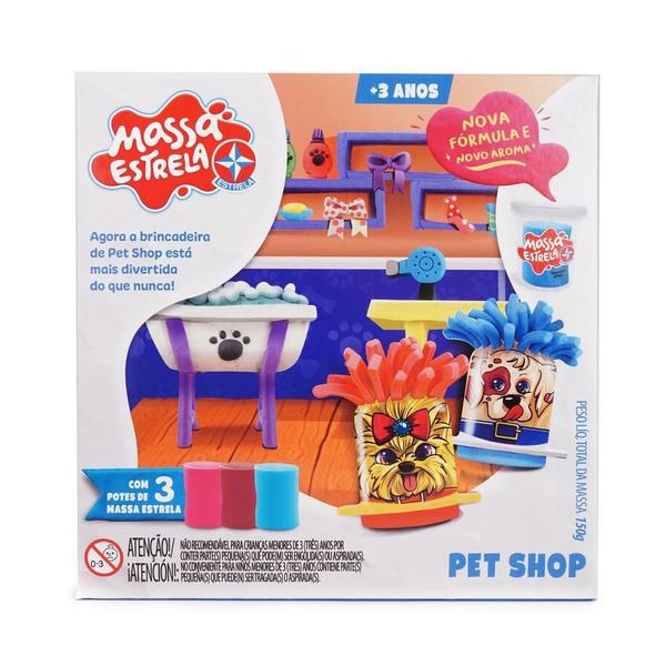 Imagem de Brinquedo Pet Shop com Massinha de Modelar Estrela