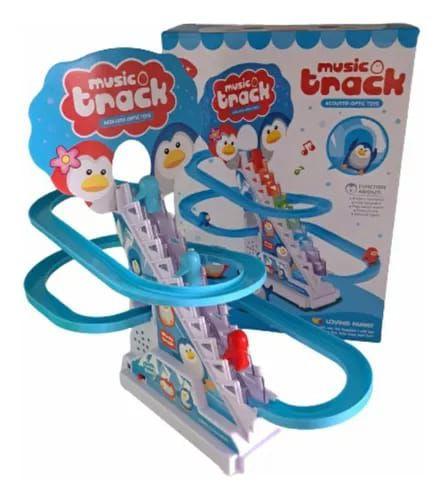 Brinquedo Pinguim Musical No Tobogã Plástico Abs 3 Pinguins - toys Imagem de Brinquedo Pinguim Musical No Tobogã Plástico Abs 3 Pinguins