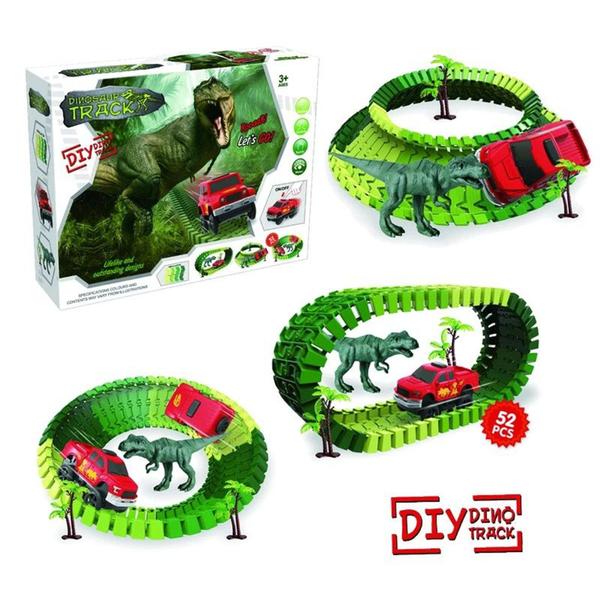 Imagem de Brinquedo Pista Dinossauro Monta e Desmonta 52 Peças ENVIO IMEDIATO!