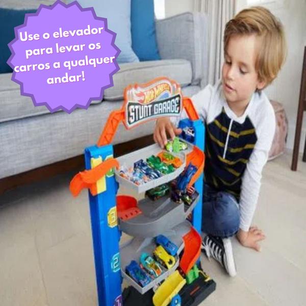 Imagem de Brinquedo Pista Garagem de Manobras com Elevador Hot Wheels City Mattel - GNL70