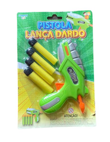 Brinquedo Pistola Lança Dardos c/ 4 Dardos Espuma Sortido - Company kids Imagem de Brinquedo Pistola Lança Dardos c/ 4 Dardos Espuma Sortido