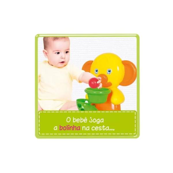 Imagem de Brinquedo Play Time Basquete Elefante 35cm Plástico Cotiplas - 2126