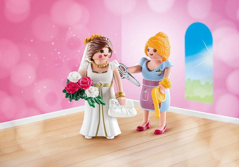 Imagem de Brinquedo Playmobil Pack 2 bonecos Princesa e Alfaiate