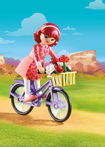 Imagem de Brinquedo Playmobil Spirit Riding Free Maricela com bicicleta