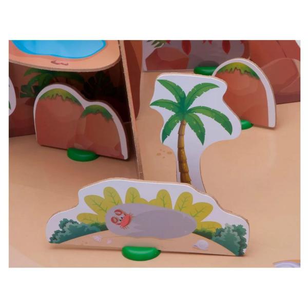 Imagem de Brinquedo Playset Ilha Dos Fofossauros Quebra Cabeça com 30 peças Xalingo 5446.5