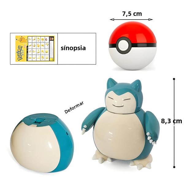 Imagem de Brinquedo Pokémon Dragonite & Snorlax - Figura com Dupla Morfologia