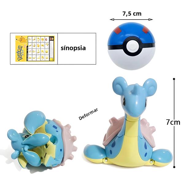 Imagem de Brinquedo Pokémon Dragonite & Snorlax - Figura com Dupla Morfologia