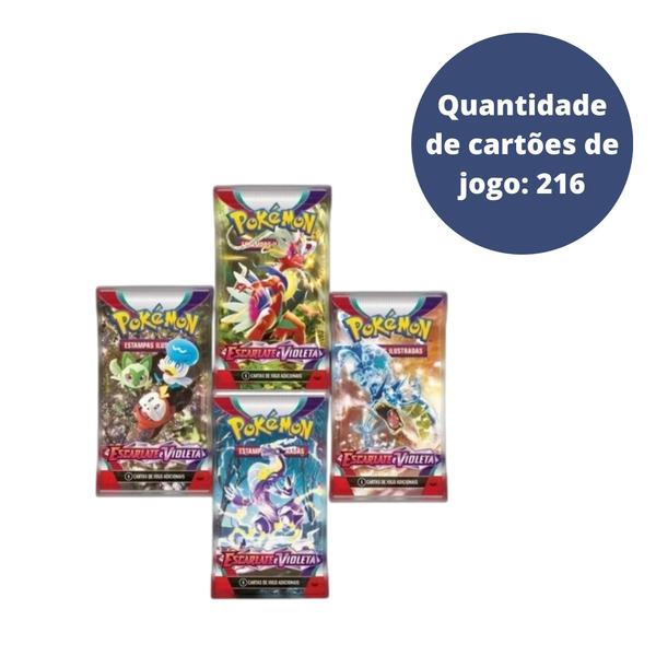 Imagem de Brinquedo Pokemon EV1 Booster Caixa com 216 Cartas e 36 Boosters Escarlate e Violeta Copag - 32560