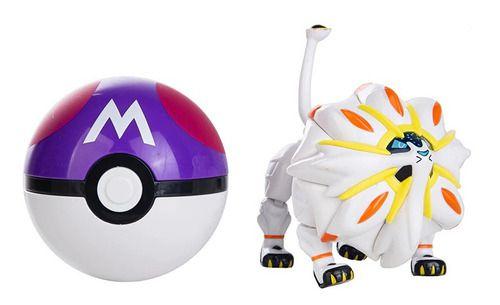 Imagem de Brinquedo Pokemon Solgaleo Na Pokebola Boneco Articulado