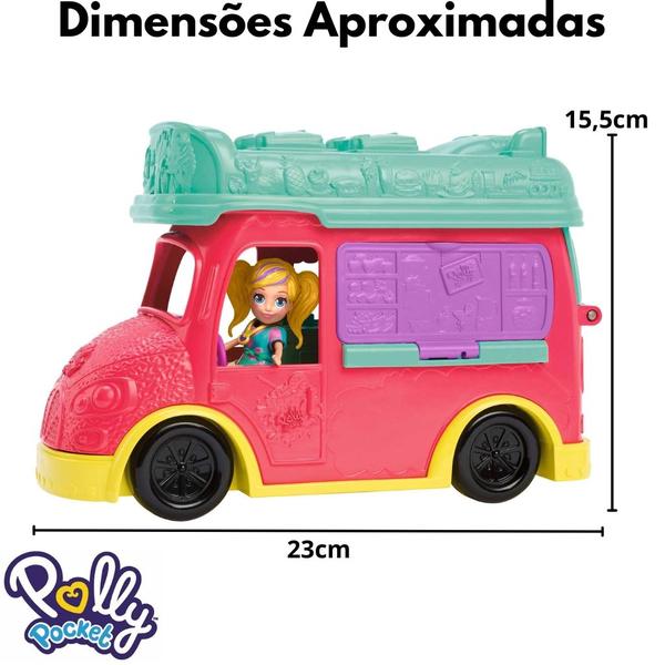 Imagem de Brinquedo Polly Smoothies Food Truck 2 Em 1 Gdm20 - Mattel