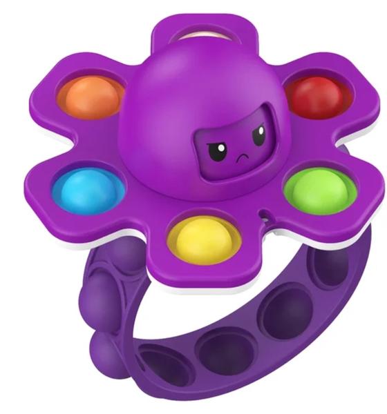 Imagem de Brinquedo Polvo Pulseira Giratória Pocket Spinner Colorido