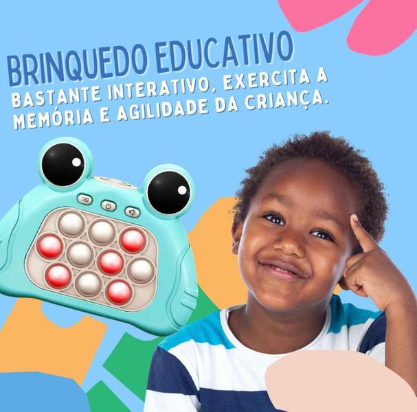 Imagem de Brinquedo Pop-it Mini Gamer Com Luz Anti Stress Eletrônico