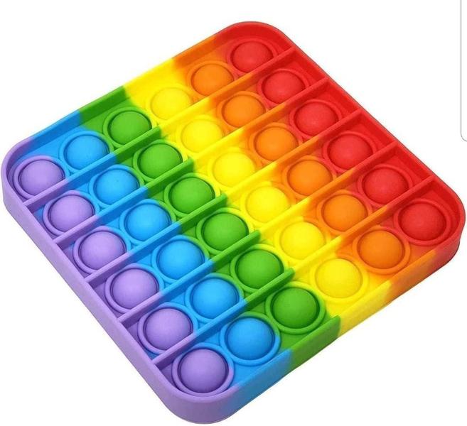 Imagem de Brinquedo Pop It Quadrado Fidget Anti Stress Silicone