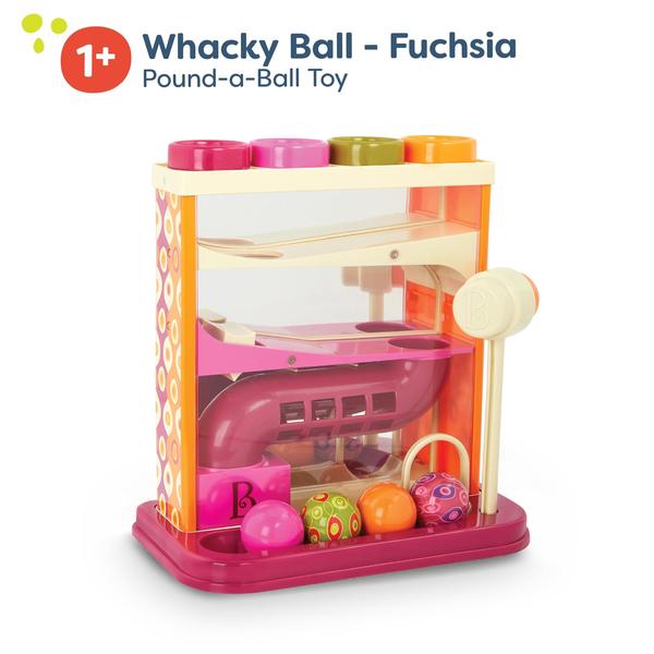 Imagem de Brinquedo Pounding Toy B. Whack-a-Ball - Com 4 Bolas Coloridas e Martelo