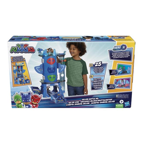 Imagem de Brinquedo pré-escolar PJ Masks Deluxe Battle HQ com 2 bonecos de 3 anos ou mais