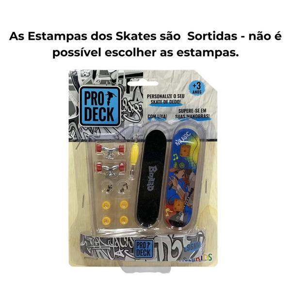 Imagem de Brinquedo Prodeck Skate de Dedo 1PC C/ Acessórios e Personalizável Estampa Sortida Multilaser-BR1803