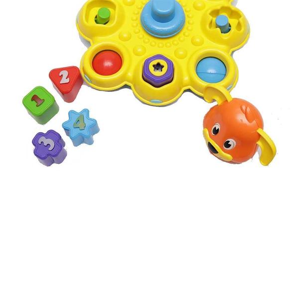 Brinquedo Pula Bloco Cachorro Laranja Tateti Ref.307 - Calesita Imagem de Brinquedo Pula Bloco Cachorro Laranja Tateti Ref.307