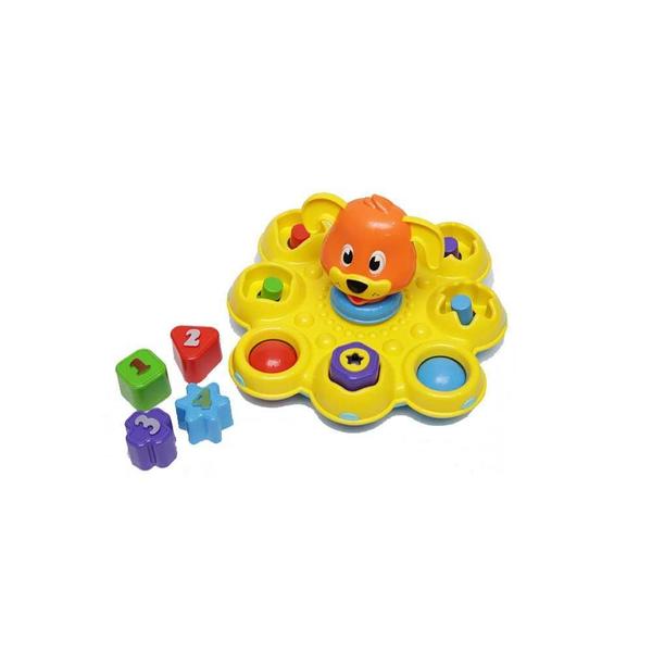 Brinquedo Pula Bloco Cachorro Laranja Tateti Ref.307 - Calesita Imagem de Brinquedo Pula Bloco Cachorro Laranja Tateti Ref.307