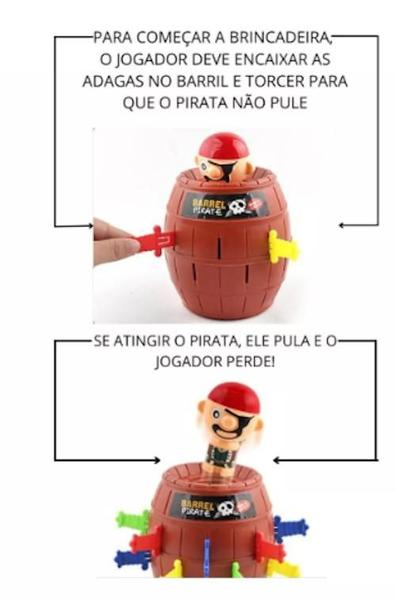 Imagem de Brinquedo Pula pirata do barril