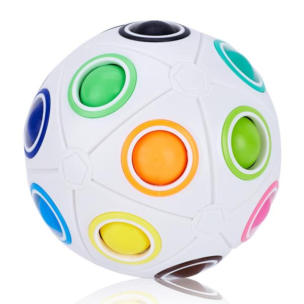 Imagem de Brinquedo Puzzle Ball Vdealen Magic Rainbow de 20 buracos para crianças e adultos