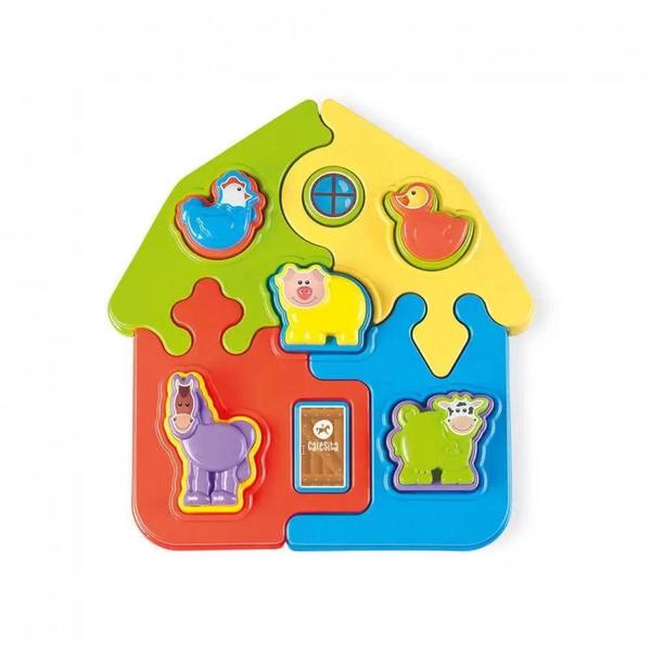 Imagem de Brinquedo Puzzle Mania Fazenda Calesita TaTeTi - 0814