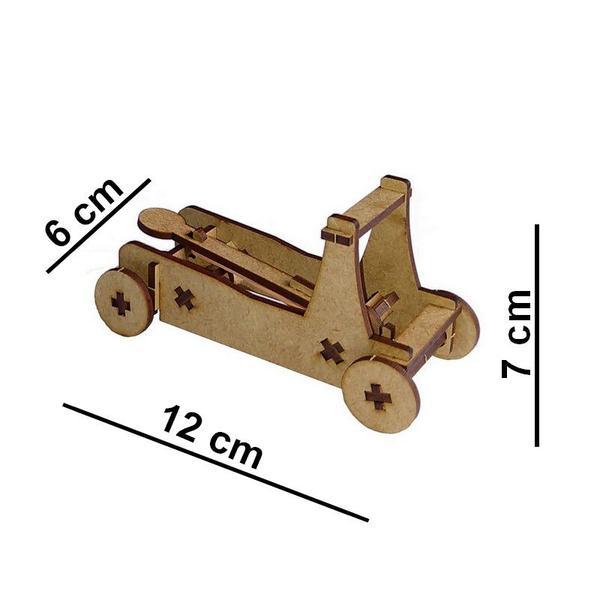 Imagem de Brinquedo Quebra Cabeça 3D Catapulta Mdf