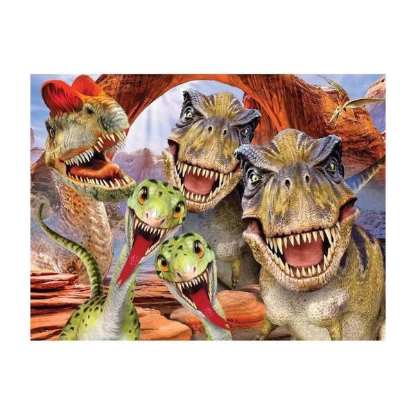 Imagem de Brinquedo Quebra cabeça Infantil 3D Dino Selfie 100 Peças a partir de 7 anos Multikids BR1053